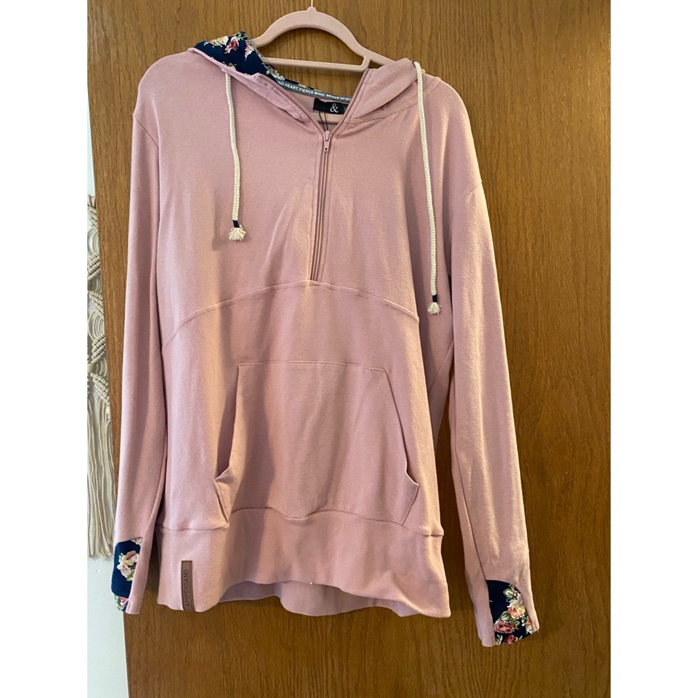 Blue Layne Boutique half zip hoodie